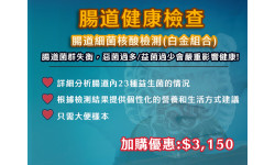 腸道健康檢查 - 腸道細菌核酸檢測(白金組合) 